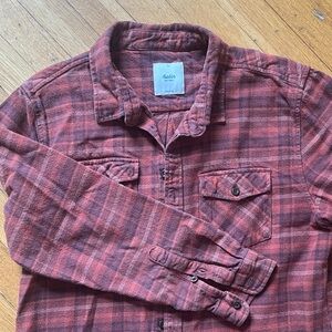 Huckberry Katin Rust Plaid Flannel
